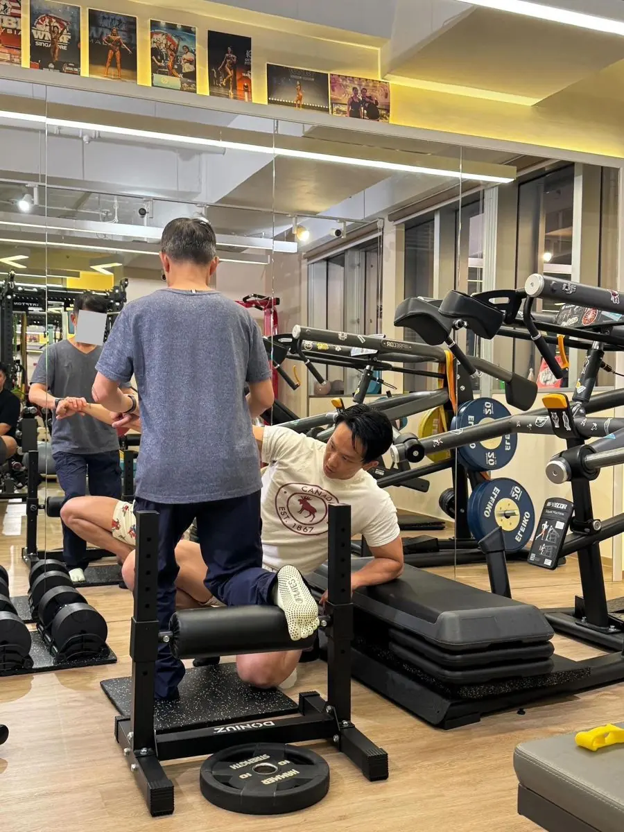Elderly training session at Revive Wellness
